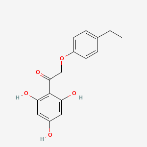 molecular formula C17H18O5 B7772378 2-(4-Isopropylphenoxy)-1-(2,4,6-trihydroxyphenyl)ethanone 