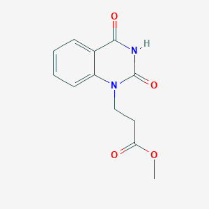 molecular formula C12H12N2O4 B7772386 Methyl 3-(2,4-dioxo-1,2,3,4-tetrahydroquinazolin-1-yl)propanoate 