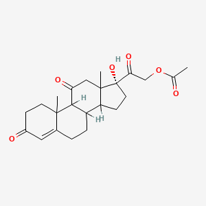 17-Hydroxy-3,11,20-trioxopregn-4-en-21-yl acetate