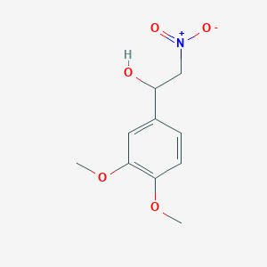 molecular formula C10H13NO5 B7772421 1-(3,4-Dimethoxyphenyl)-2-nitroethanol 