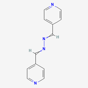 4-{[2-(Pyridin-4-ylmethylidene)hydrazin-1-ylidene]methyl}pyridine
