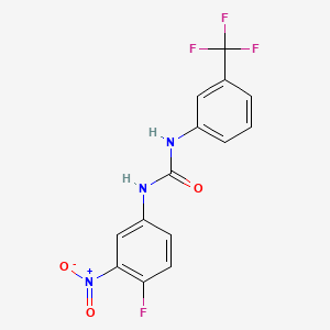 1-(4-Fluoro-3-nitrophenyl)-3-(3-(trifluoromethyl)phenyl)urea