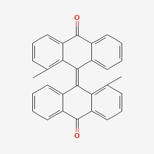 molecular formula C30H20O2 B7772583 9(10H)-Anthracenone, 4-methyl-10-(1-methyl-10-oxo-9(10H)-anthracenylidene)- 