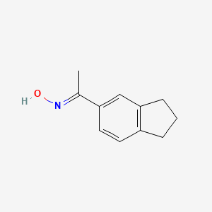 molecular formula C11H13NO B7772629 1-(2,3-dihydro-1H-inden-5-yl)ethan-1-one oxime 