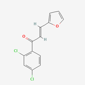 molecular formula C13H8Cl2O2 B7772658 (2E)-1-(2,4-Dichlorophenyl)-3-(furan-2-yl)prop-2-en-1-one 