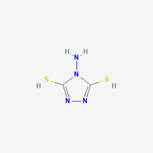 molecular formula C2H4N4S2 B7772662 4-amino-1,2,4-triazole-3,5-dithiol 