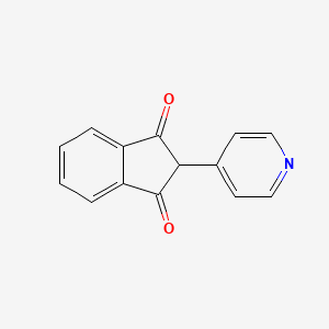 molecular formula C14H9NO2 B7772683 2-(pyridin-4-yl)-1H-indene-1,3(2H)-dione 