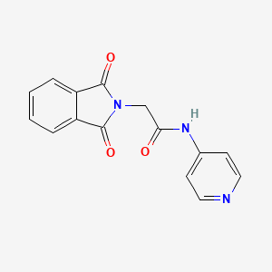 molecular formula C15H11N3O3 B7772692 2-(1,3-dioxoisoindol-2-yl)-N-pyridin-4-ylacetamide 