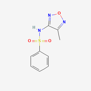 (4-Methyl(1,2,5-oxadiazol-3-yl))(phenylsulfonyl)amine
