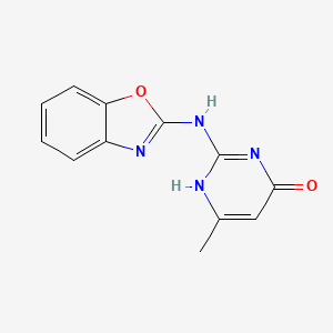 molecular formula C12H10N4O2 B7772704 2-(1,3-benzoxazol-2-ylamino)-6-methyl-1H-pyrimidin-4-one 