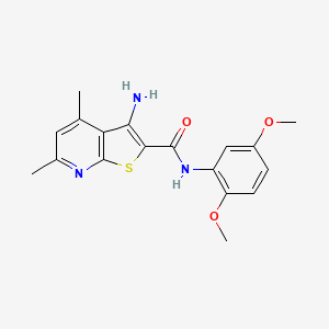 3-amino-N-(2,5-dimethoxyphenyl)-4,6-dimethylthieno[2,3-b]pyridine-2-carboxamide