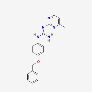 1-(4-(Benzyloxy)phenyl)-3-(4,6-dimethylpyrimidin-2-yl)guanidine