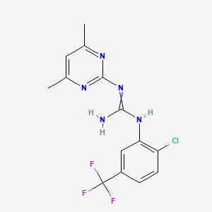 molecular formula C14H13ClF3N5 B7772740 CID 2871365 