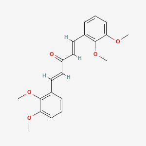 molecular formula C21H22O5 B7772755 (1e,4e)-1,5-Bis(2,3-dimethoxyphenyl)-penta-1,4-dien-3-one 