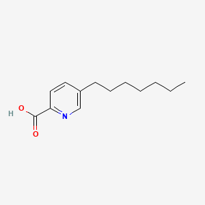 molecular formula C13H19NO2 B7772768 5-庚基吡啶甲酸 CAS No. 24472-59-1