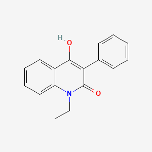molecular formula C17H15NO2 B7772776 1-Ethyl-4-hydroxy-3-phenyl-1H-quinolin-2-one 