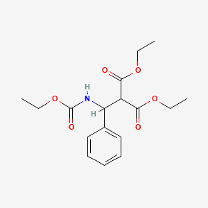molecular formula C17H23NO6 B7772782 Diethyl {[(ethoxycarbonyl)amino](phenyl)methyl}propanedioate 