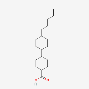 molecular formula C18H32O2 B7772798 trans-4'-Pentyl-(1,1'-bicyclohexyl)-4-carboxylic acid CAS No. 5309-12-6