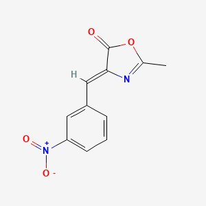molecular formula C11H8N2O4 B7772853 (4Z)-2-methyl-4-(3-nitrobenzylidene)-1,3-oxazol-5(4H)-one 