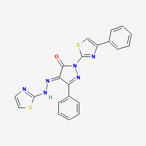 molecular formula C21H14N6OS2 B7772907 CID 5940942 