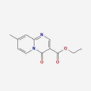 molecular formula C12H12N2O3 B7772918 Ethyl 8-methyl-4-oxo-4H-pyrido[1,2-a]pyrimidine-3-carboxylate 