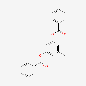 molecular formula C21H16O4 B7772938 3-(Benzoyloxy)-5-methylphenyl benzoate 
