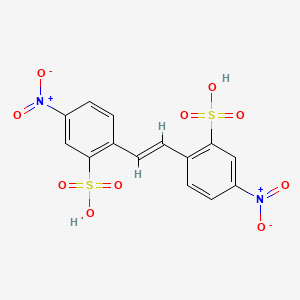 molecular formula C14H10N2O10S2 B7772975 4,4'-Dinitrostilbene-2,2'-disulfonic acid CAS No. 78333-25-2