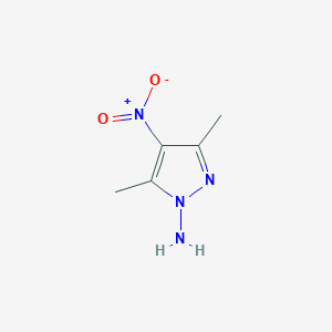 molecular formula C5H8N4O2 B7772981 3,5-dimethyl-4-nitro-1H-pyrazol-1-amine 