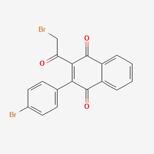 molecular formula C18H10Br2O3 B7773036 2-(2-Bromoacetyl)-3-(4-bromophenyl)naphthoquinone 