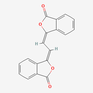 molecular formula C18H10O4 B7773104 (3E,3'E)-3,3'-(1E,2E)-ethane-1,2-diylidenebis(2-benzofuran-1(3H)-one) 