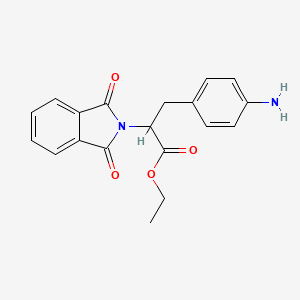 molecular formula C19H18N2O4 B7773121 ethyl 3-(4-aminophenyl)-2-(1,3-dioxo-2,3-dihydro-1H-isoindol-2-yl)propanoate CAS No. 6957-96-6