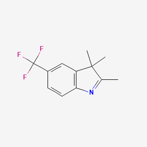 molecular formula C12H12F3N B7773152 2,3,3-Trimethyl-5-(trifluoromethyl)indole 