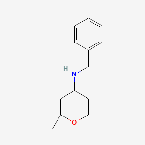 molecular formula C14H21NO B7773155 N-benzyl-2,2-dimethyltetrahydro-2H-pyran-4-amine 