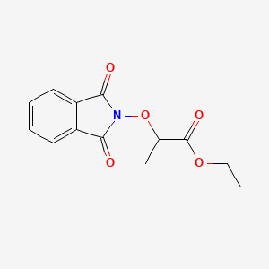 molecular formula C13H13NO5 B7773160 Ethyl 2-((1,3-dioxoisoindolin-2-yl)oxy)propanoate 