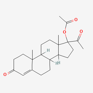 molecular formula C23H32O4 B7773167 3,20-Dioxopregn-4-en-17-yl acetate 