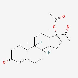 molecular formula C23H32O4 B7773167 3,20-二氧孕-4-烯-17-基乙酸酯 