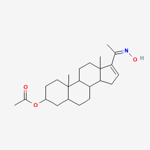 molecular formula C23H35NO3 B7773177 (20Z)-20-(hydroxyimino)pregn-16-en-3-yl acetate 