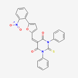 molecular formula C27H17N3O5S B7773182 UCF-101 CAS No. 5568-25-2