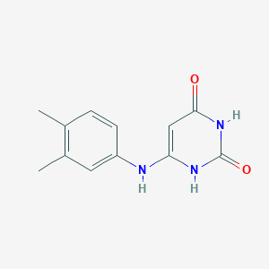 molecular formula C12H13N3O2 B7773217 6-(3,4-dimethylanilino)-1H-pyrimidine-2,4-dione CAS No. 41648-10-6