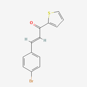molecular formula C13H9BrOS B7773263 3-(4-bromophenyl)-1-(2-thienyl)-2-Propen-1-one 