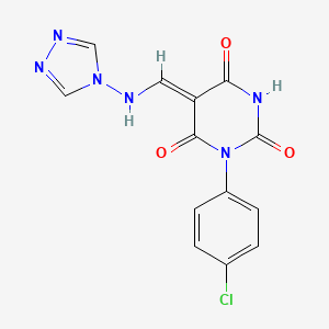 molecular formula C13H9ClN6O3 B7773270 CID 5408055 