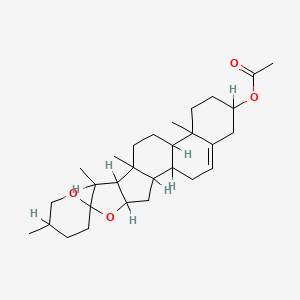 molecular formula C29H44O4 B7773272 Spirost-5-en-3-yl acetate 
