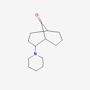 molecular formula C14H23NO B7773294 2-Piperidinobicyclo[3.3.1]nonan-9-one 