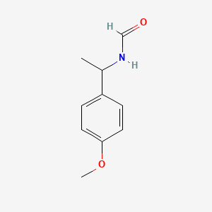 molecular formula C10H13NO2 B7773302 N-[1-(4-甲氧基苯基)乙基]甲酰胺 