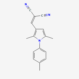 molecular formula C17H15N3 B7773304 2-(2,5-Dimethyl-1-p-tolyl-1H-pyrrol-3-ylmethylene)-malononitrile 
