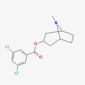 molecular formula C15H17Cl2NO2 B7773422 3-托品酰-3,5-二氯苯甲酸酯 CAS No. 329912-91-6
