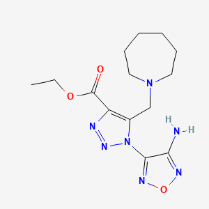 B7773507 1-(4-Amino-furazan-3-yl)-5-azepan-1-ylmethyl-1H-[1,2,3]triazole-4-carboxylic acid ethyl ester CAS No. 311314-86-0