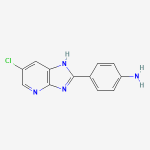 4-(6-chloro-1H-imidazo[4,5-b]pyridin-2-yl)aniline