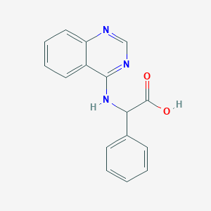 molecular formula C16H13N3O2 B7773668 2-Phenyl-2-(quinazolin-4-ylamino)acetic acid 