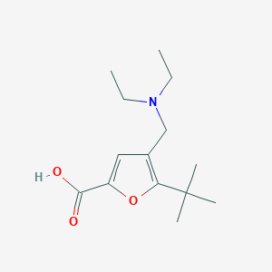 molecular formula C14H23NO3 B7773722 5-tert-Butyl-4-diethylaminomethyl-furan-2-carboxylic acid 